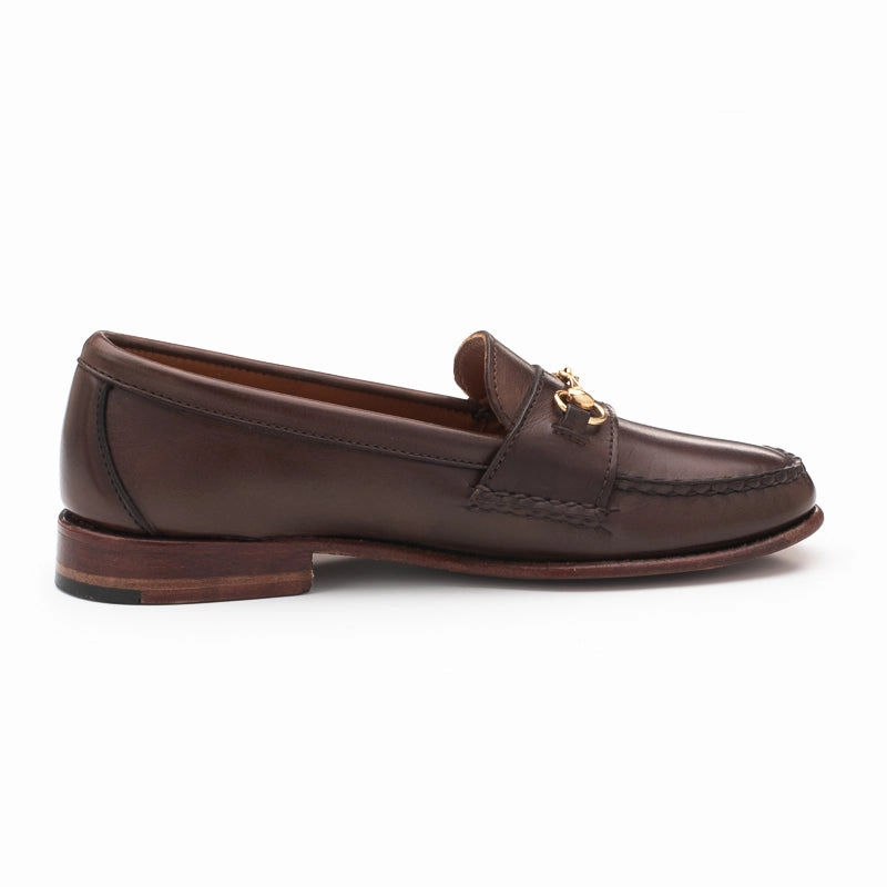 Macys Loafers Women's Horsebit Loafers - Dark Brown Calf