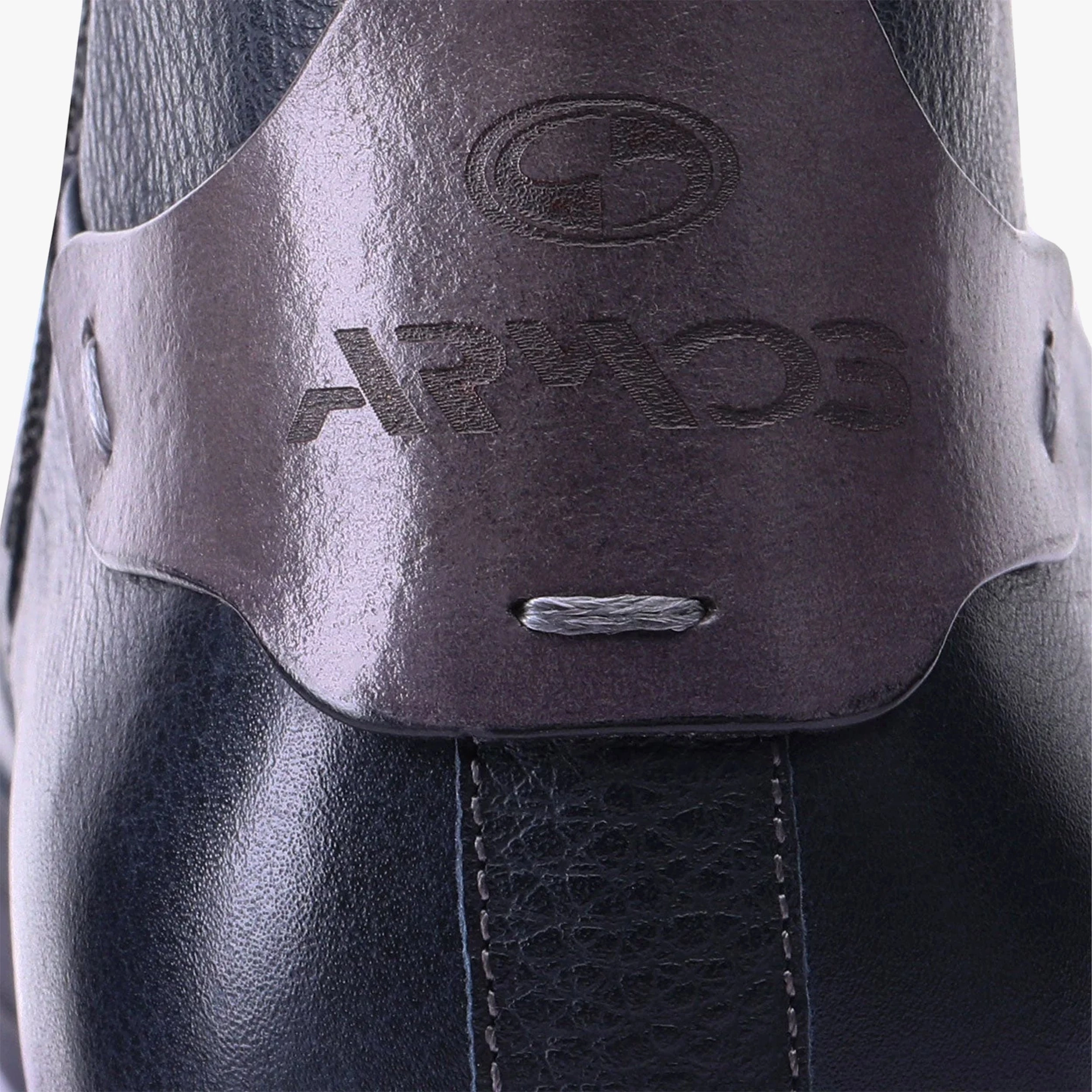 Men's Blue Waxed Leather High-Top Sneaker Cheap Chunky Ankle Boots