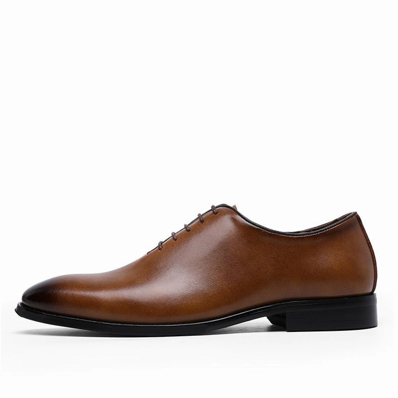 Derby Shoe Vs Oxford West Louis Men's Luxury Genuine Leather Business Oxford Shoes
