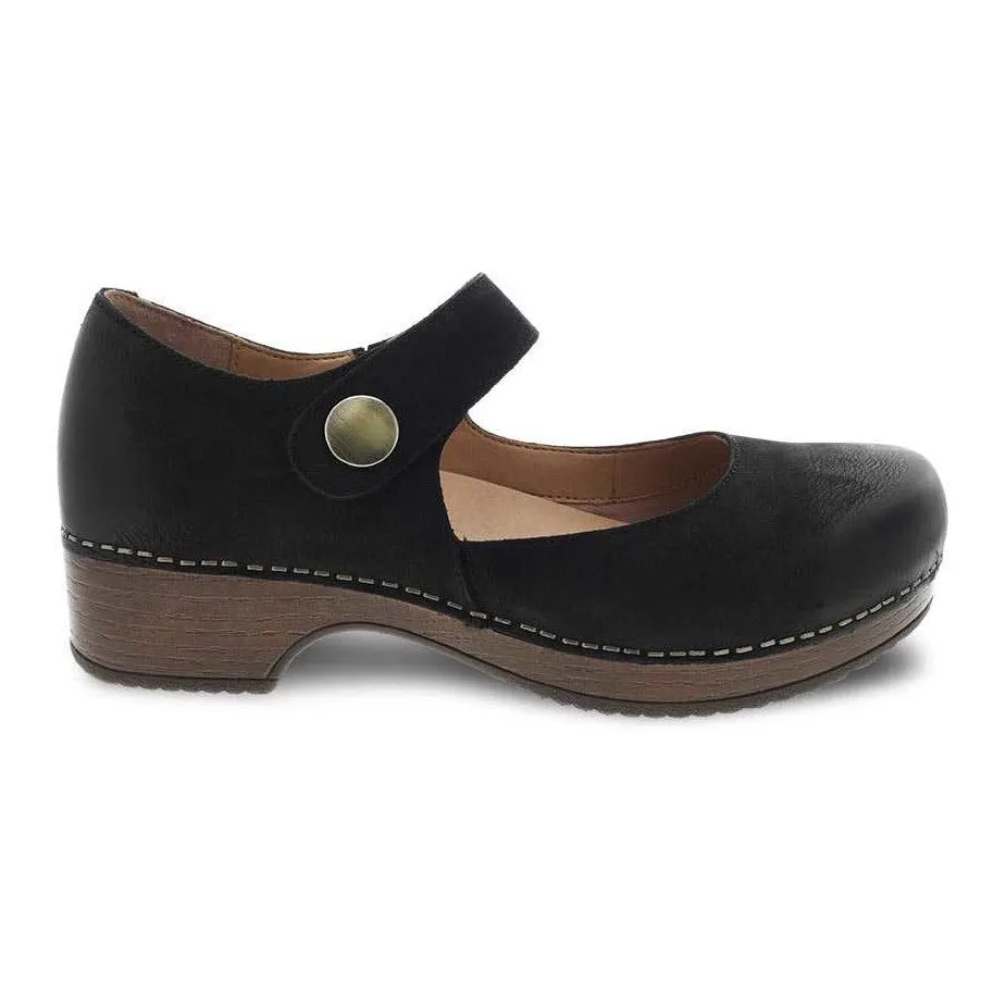 Dansko Women's Beatrice Mary Jane - Black Working Out In Boots