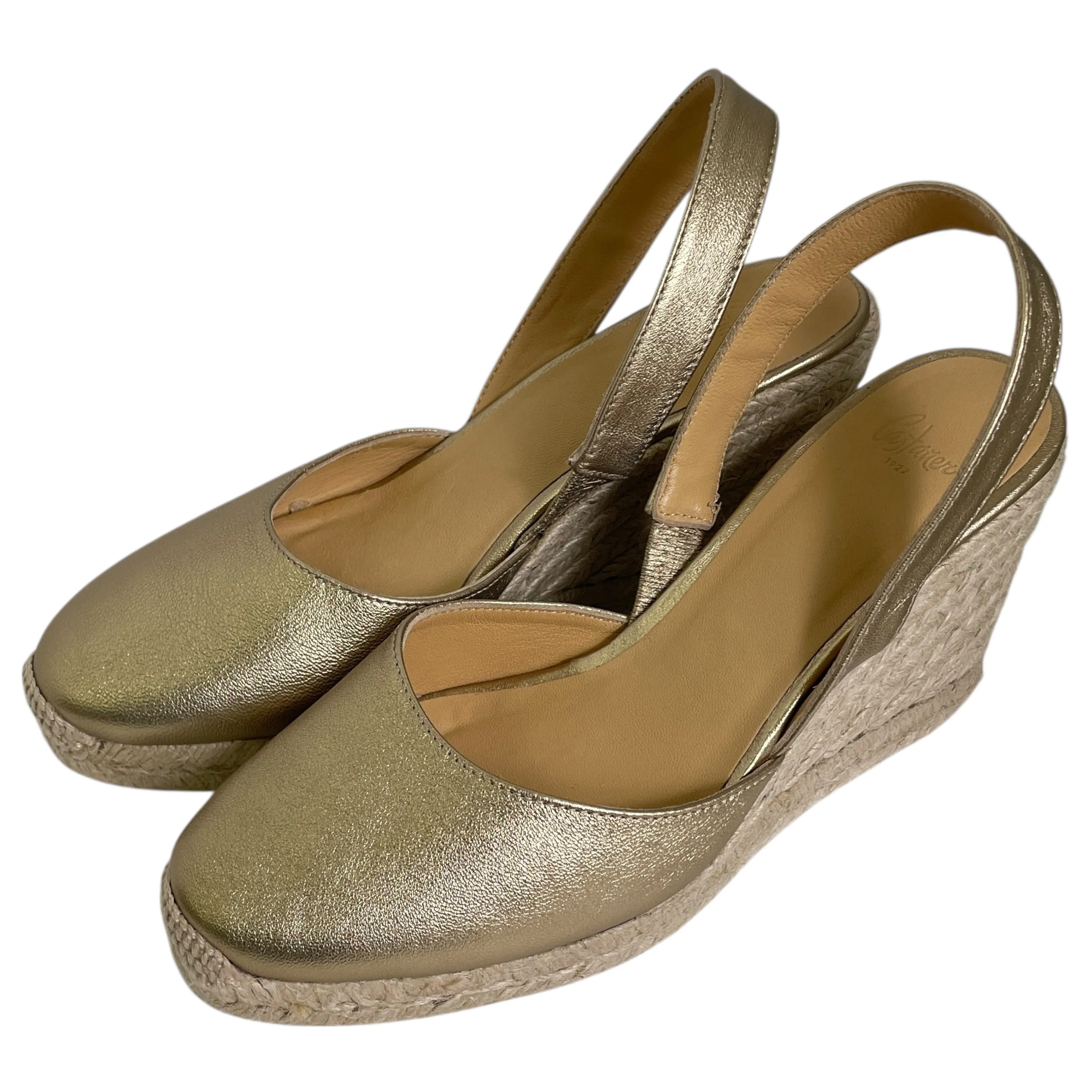 History SHOES HEELS WEDGE by  CMA In GOLD, Size: 8