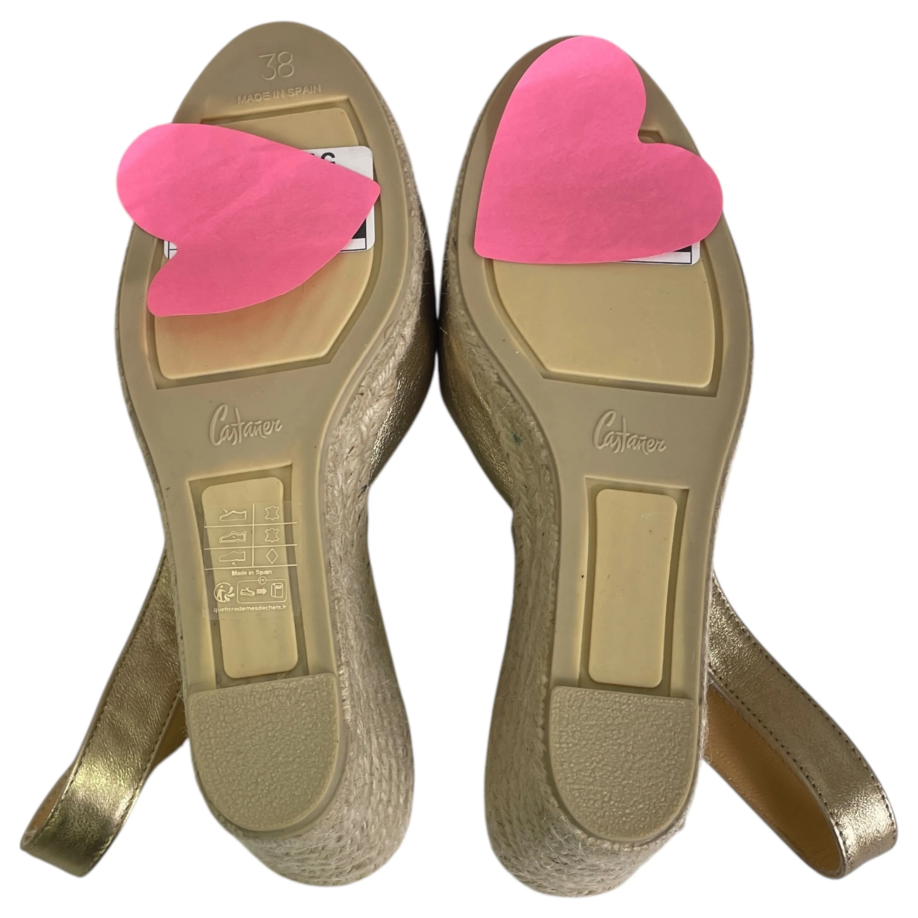 SHOES HEELS WEDGE by  CMA In GOLD, Size: 8 Sex In High Heels And Stockings