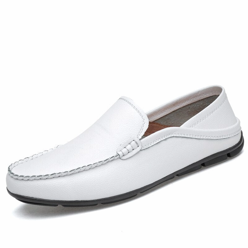 West Louis Casual Fashion Summer Leather Loafers Gator Loafers