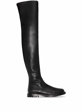 Leather Ankle Boots Stiletto Heel Belle thigh-high boots