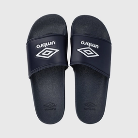 Umbro Mens Sport Slides Navy Chenille Slippers