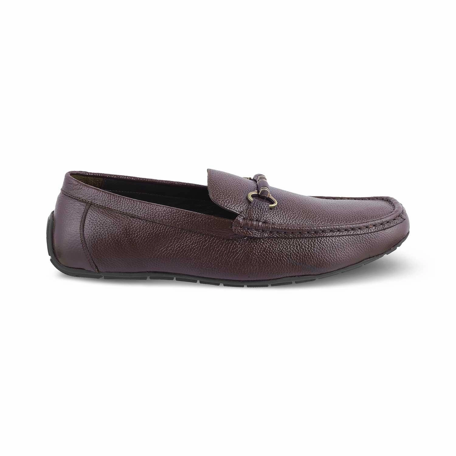 The Robuk Brown Men's Leather Driving Loafers Tresmode Dolce Vita Slingback Loafers