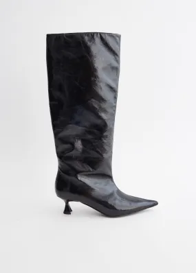 Soft Slouchy High Shaft Boots High Heel Mobility Scooter