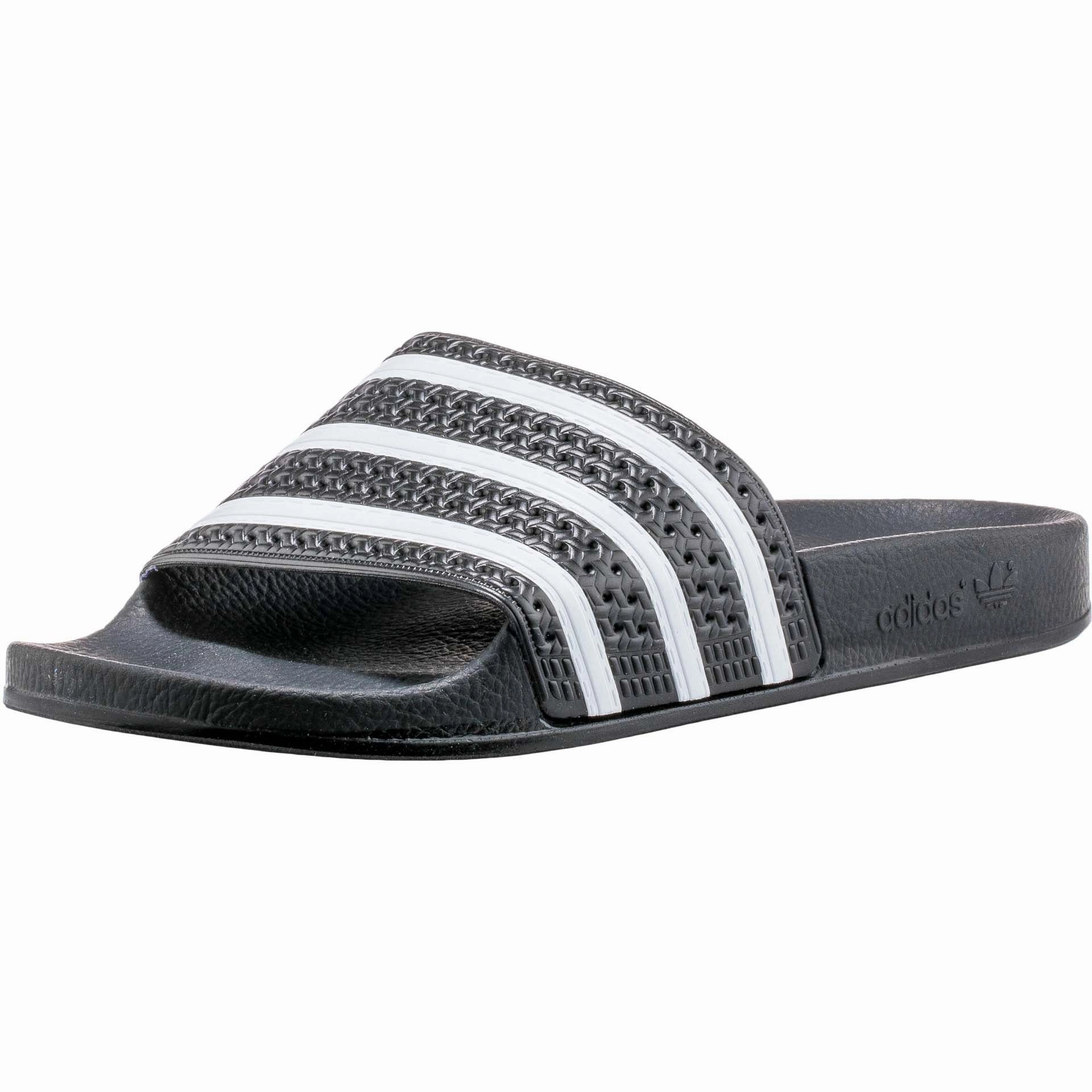 Adilette Slides Mens Sandals - Black Slippers With Detachable Soles