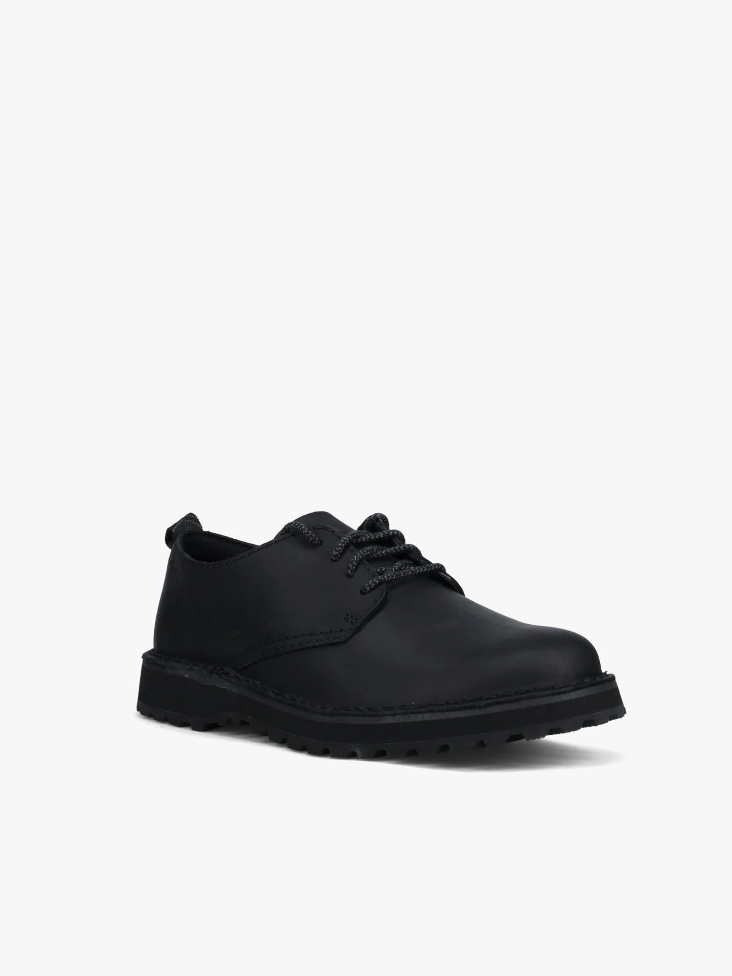 Solbury Black Leather Oxfords And Shorts