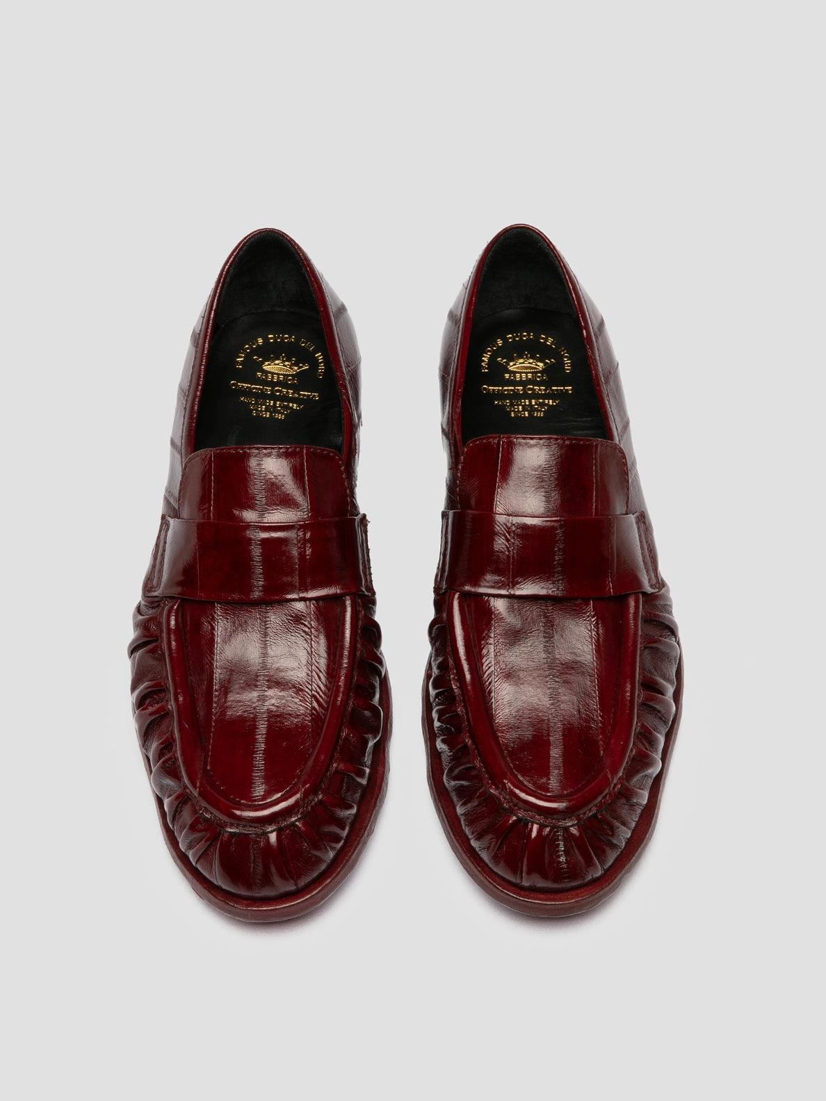 Zara Loafers With Tassels SOLITUDE 107 - Burgundy Leather Penny Loafers