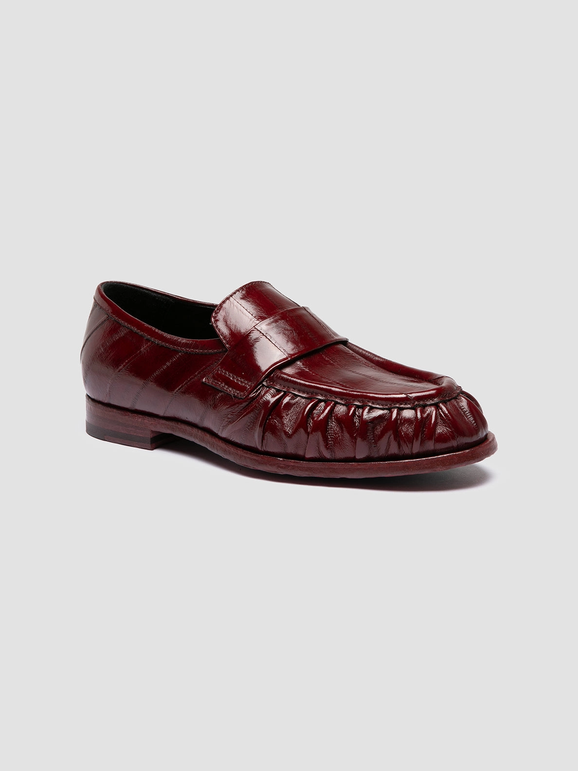 Penny Loafers Coin SOLITUDE 107 - Burgundy Leather Penny Loafers