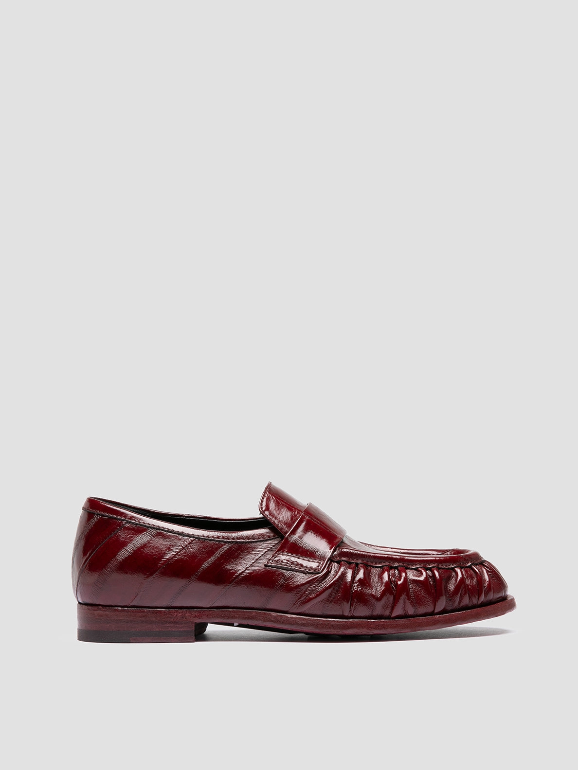 Lo SOLITUDE 107 - Burgundy Leather Penny Loafers