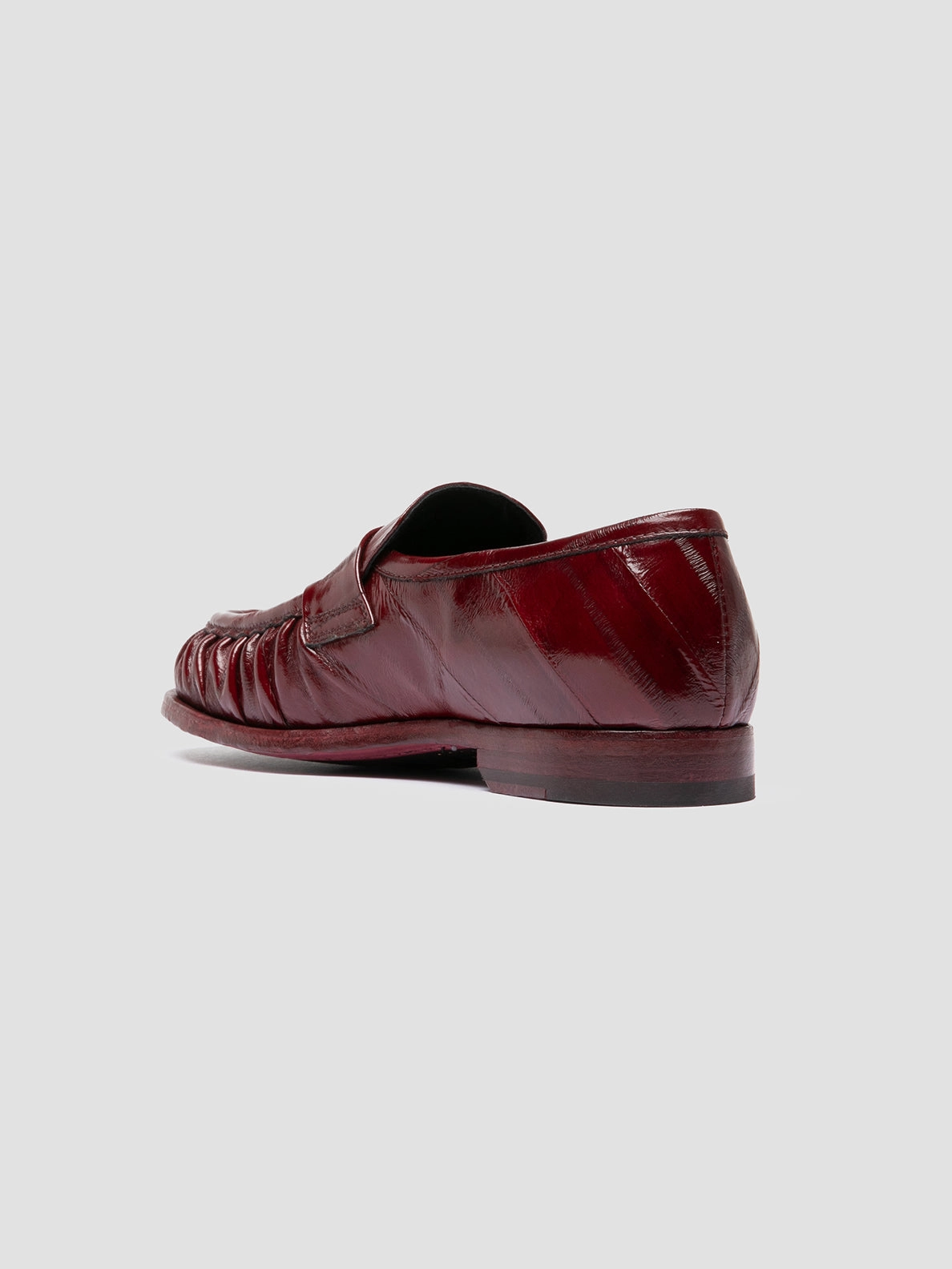 SOLITUDE 107 - Burgundy Leather Penny Loafers Light In Loafers