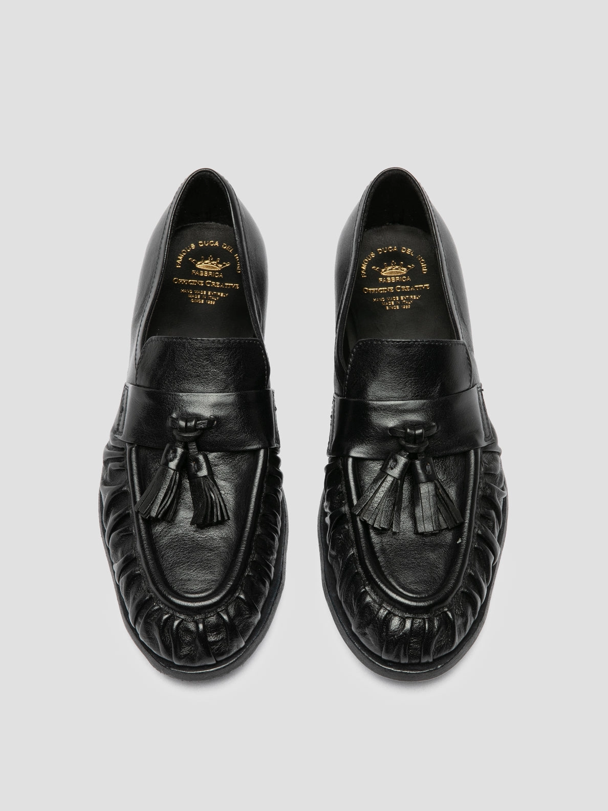 Crocs Stomp Loafers SOLITUDE 108 - Dark Blue Leather Tassel Loafers