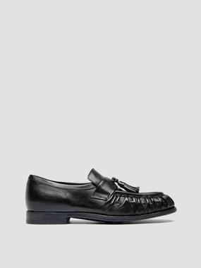 Loafers With Penny SOLITUDE 108 - Dark Blue Leather Tassel Loafers