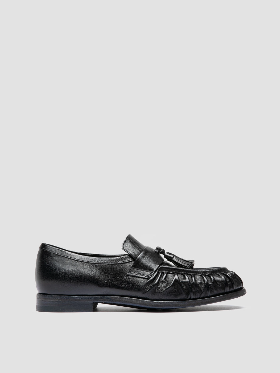 SOLITUDE 108 - Dark Blue Leather Tassel Loafers Jeffrey Campbell Loafers