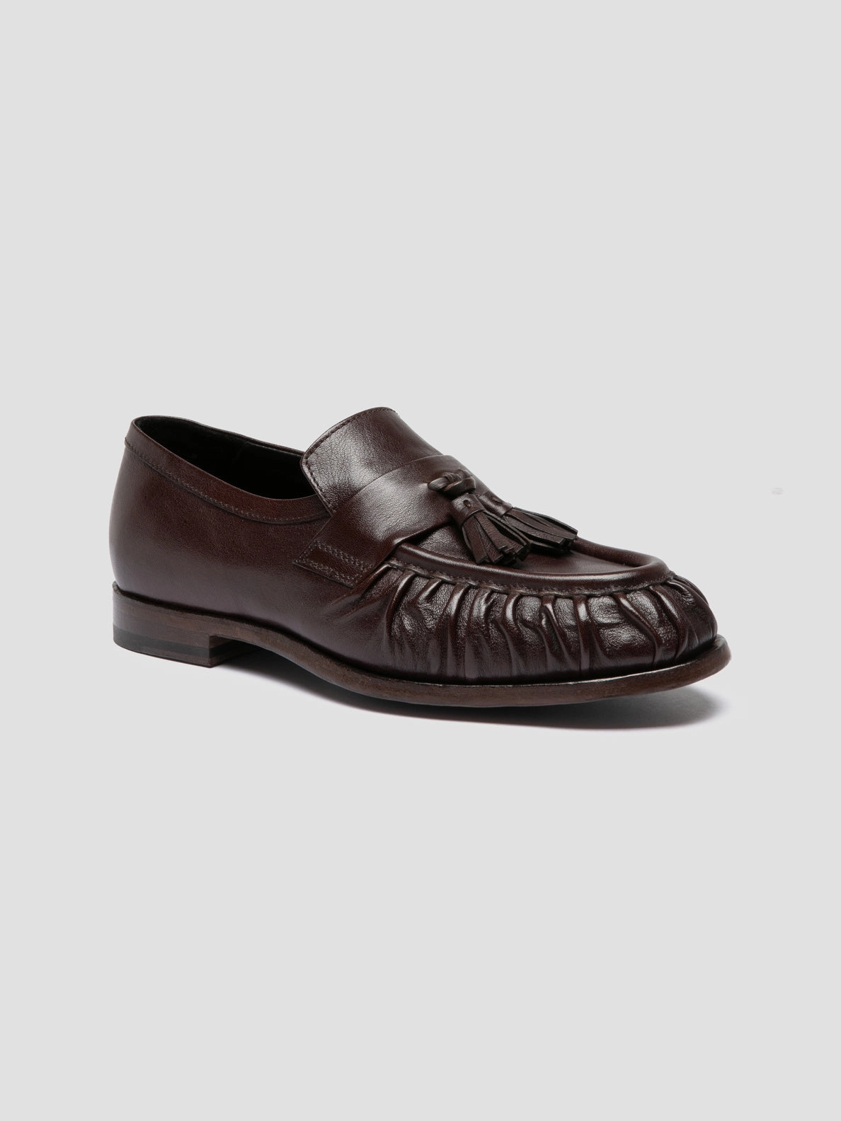 Lens Loafers SOLITUDE 108 - Dark Brown Leather Tassel Loafers