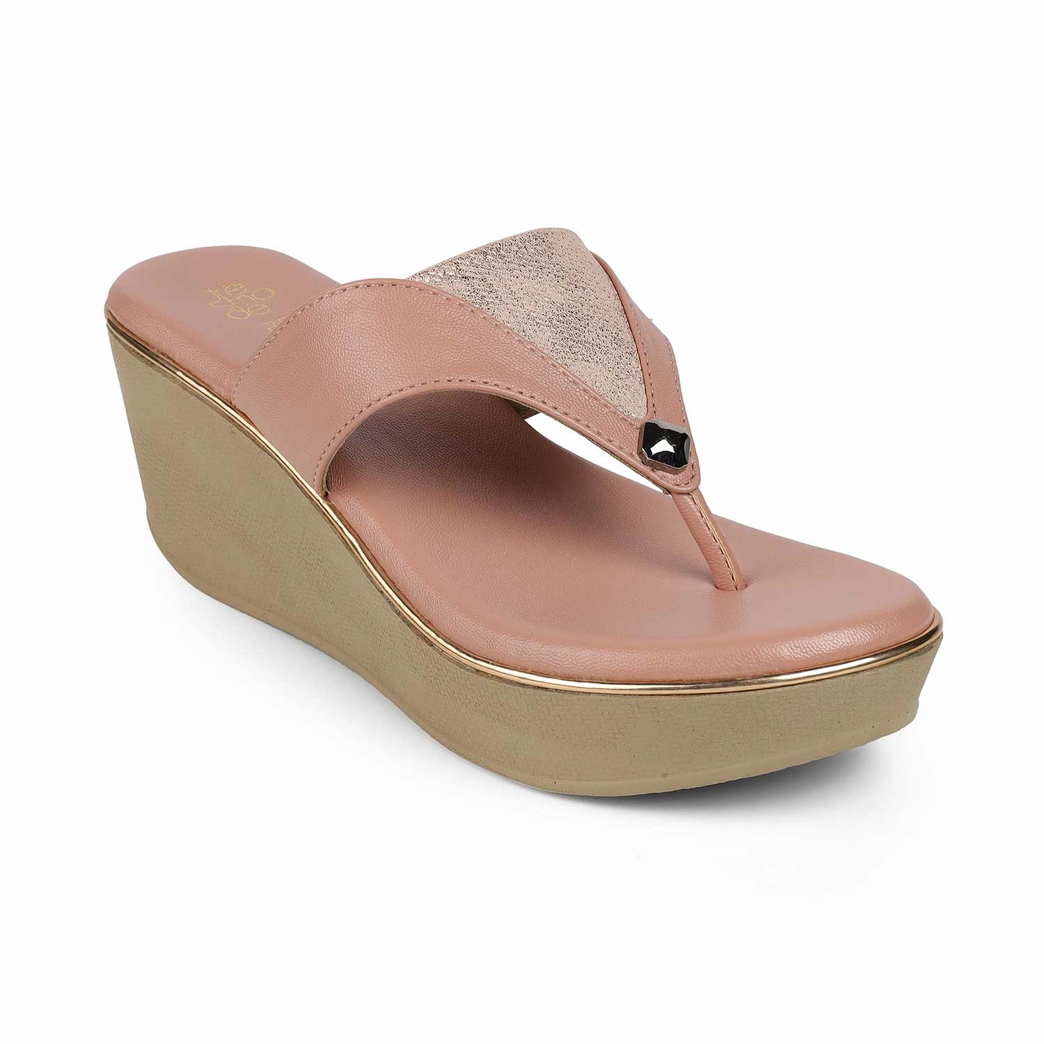 Comfortable And Cute Sandals Tresmode Jose Pink Women's Dress Wedge Sandals