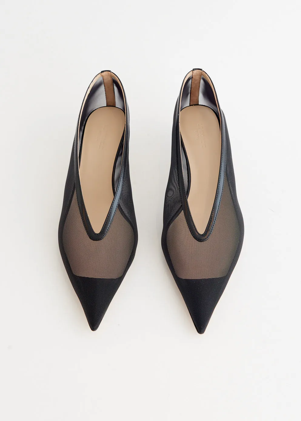 High Heel Shoe Socks Babouche Kitten Mesh Heels