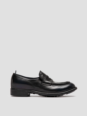 House Loafers CALIXTE 020 - Navy Leather Loafers