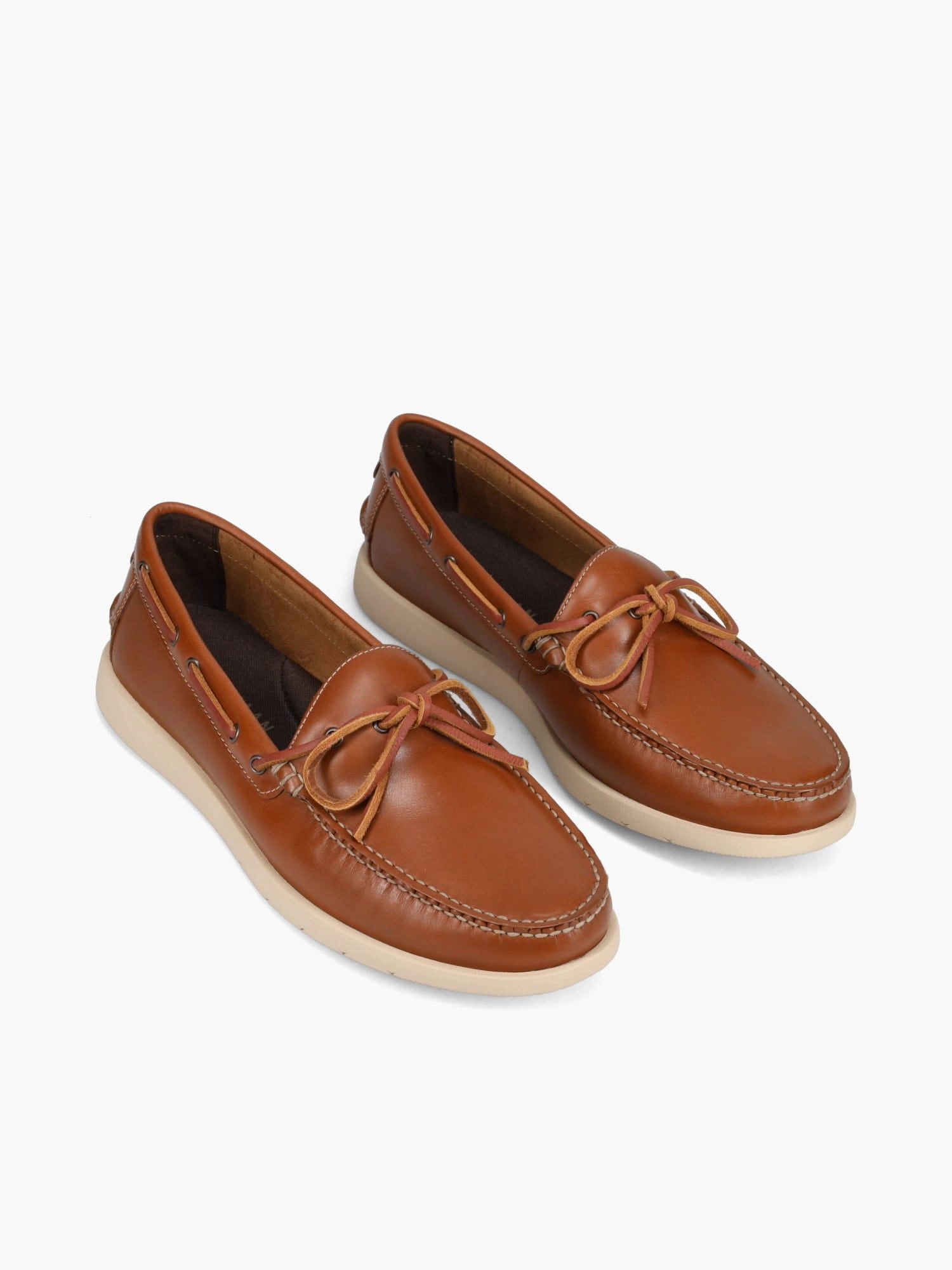 Parties-mate Oxford Shoes Brower Moc Loafer British Tan Oat leathe