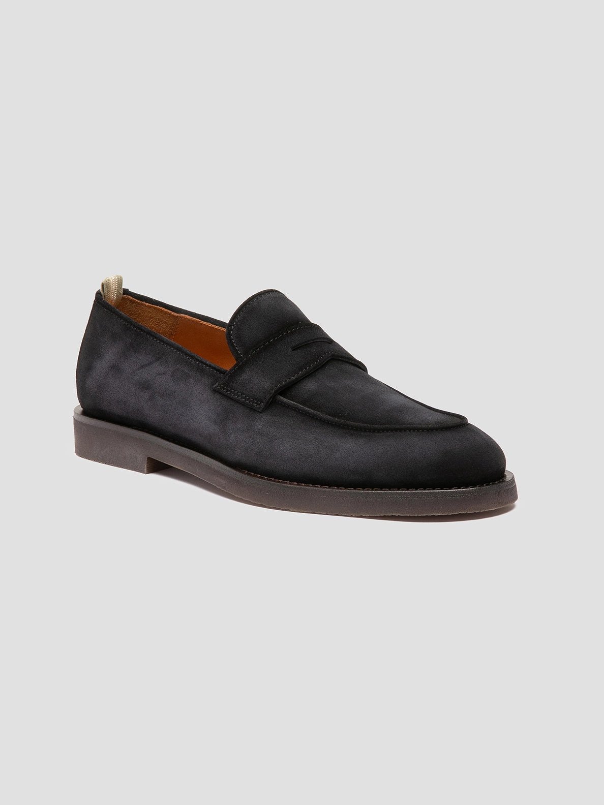 Loafers With Grey Suit OPERA FLEXI 101 - Blue Suede Penny Loafers