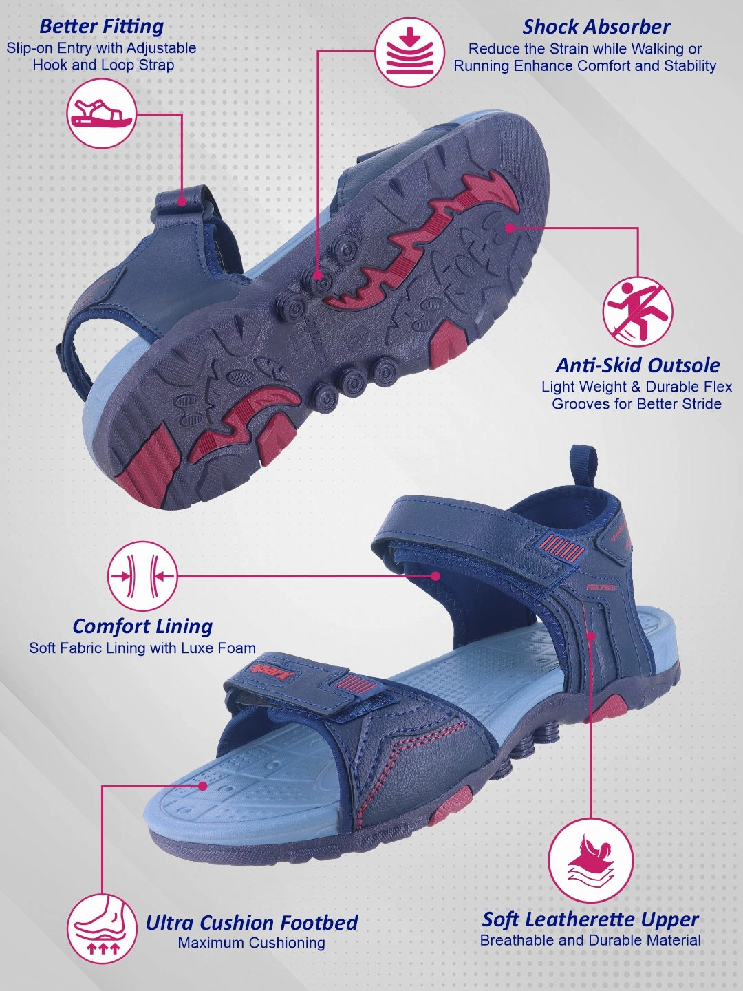 SPARX Sandals for men SS 646 Sandals Royal Bahamian