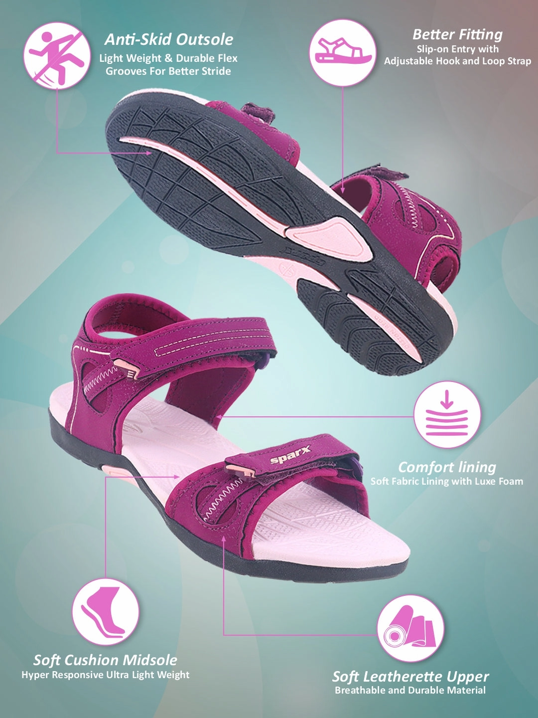 SPARX Sandals for women SS 650 Moana Sandals