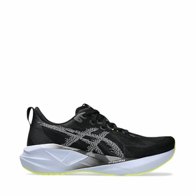 Arch Support Asics Running Shoes Asics Men's Novablast 5 Sneaker in Black/Blue Fade