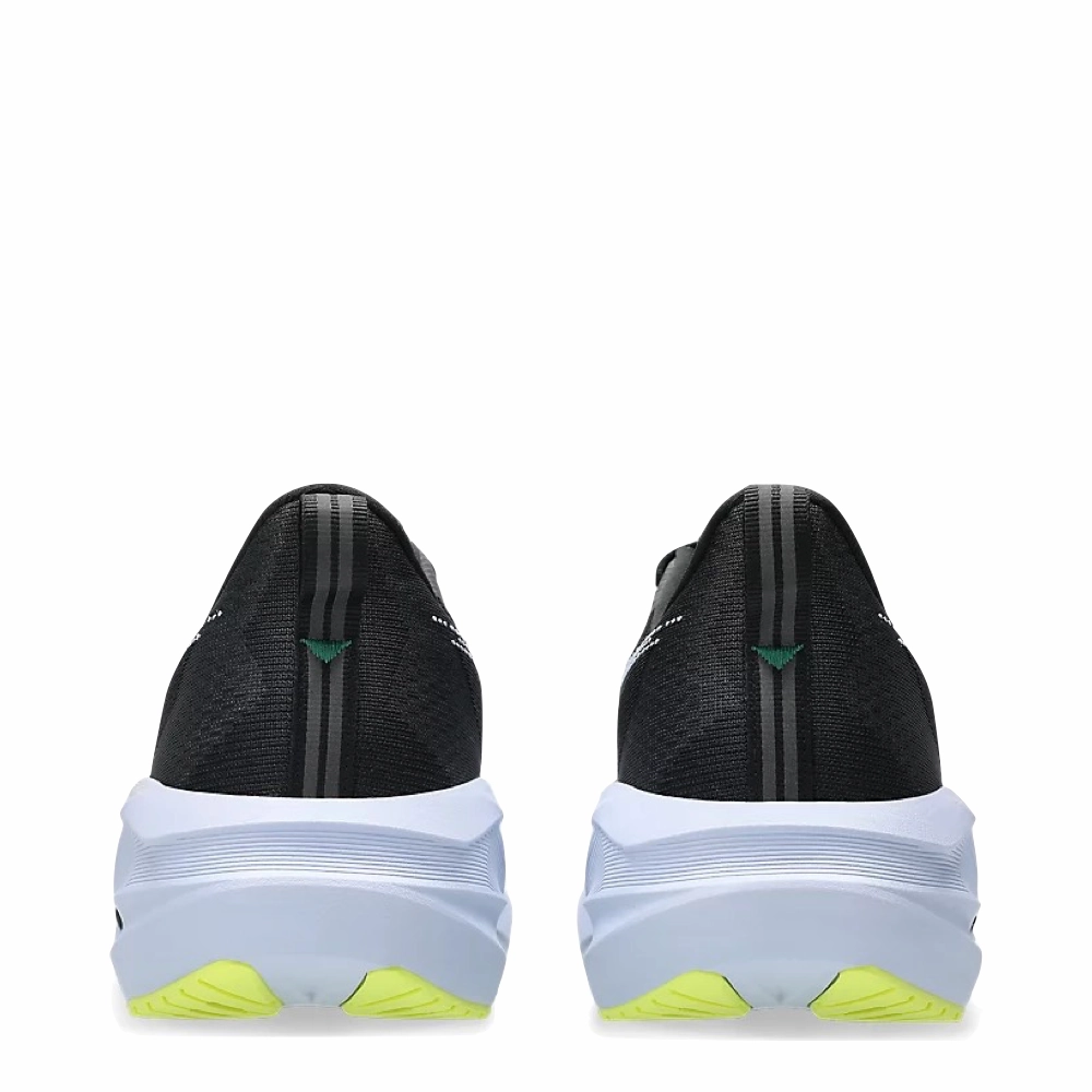 Asics Men's Novablast 5 Sneaker in Black/Blue Fade Asics Mesh Shoes