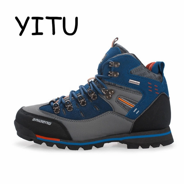Best Hiking Boots With Plantar Fasciitis YITU Breathable Outdoor Hiking Shoes Camping Mountain Climbing Hiking Boots Men Waterproof Sport Fishing Boots Trekking Sneakers
