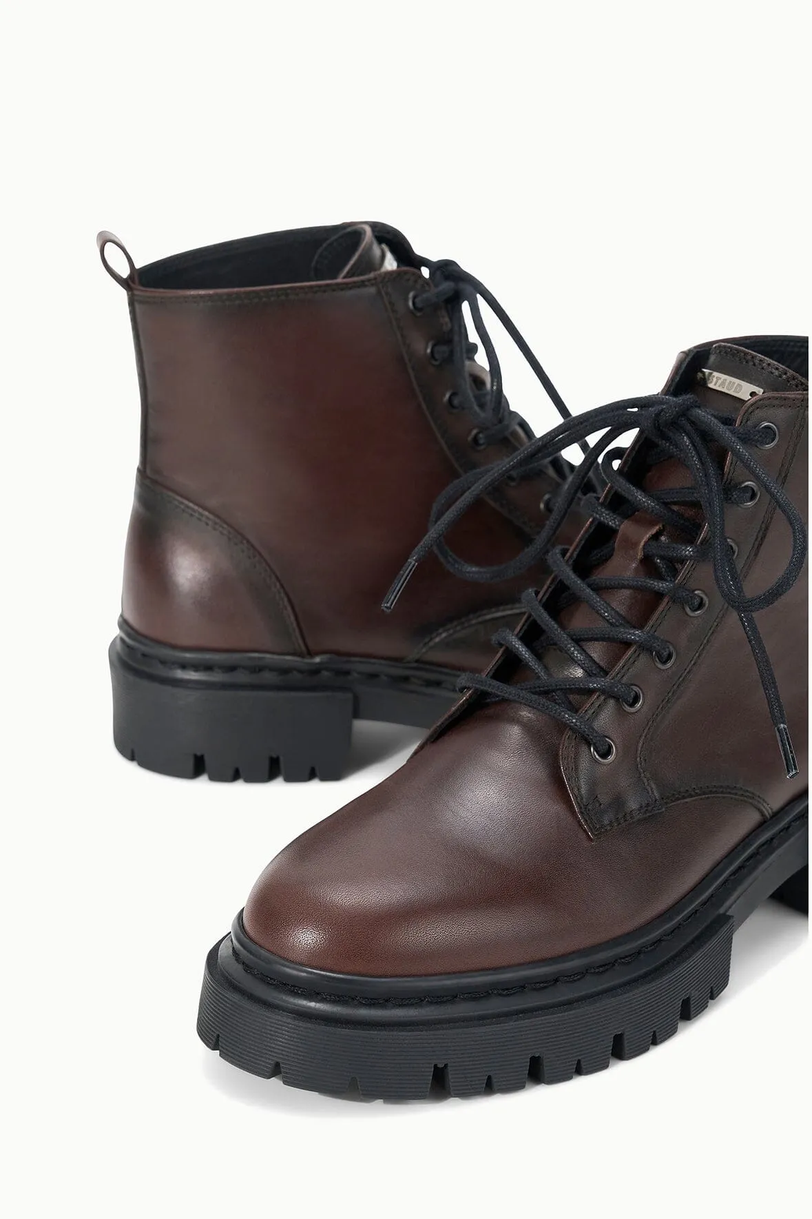 Black Leather Combat Boots HENRY COMBAT BOOT | ESPRESSO