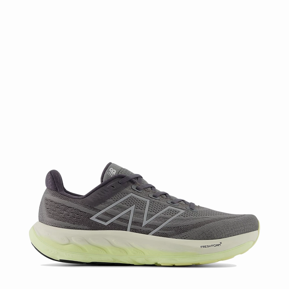 New Balance Men's Fresh Foam X Vongo v6 Sneaker in Harbor Grey with Limelight and Silver Metallic New Balance Trail Shoes Mens