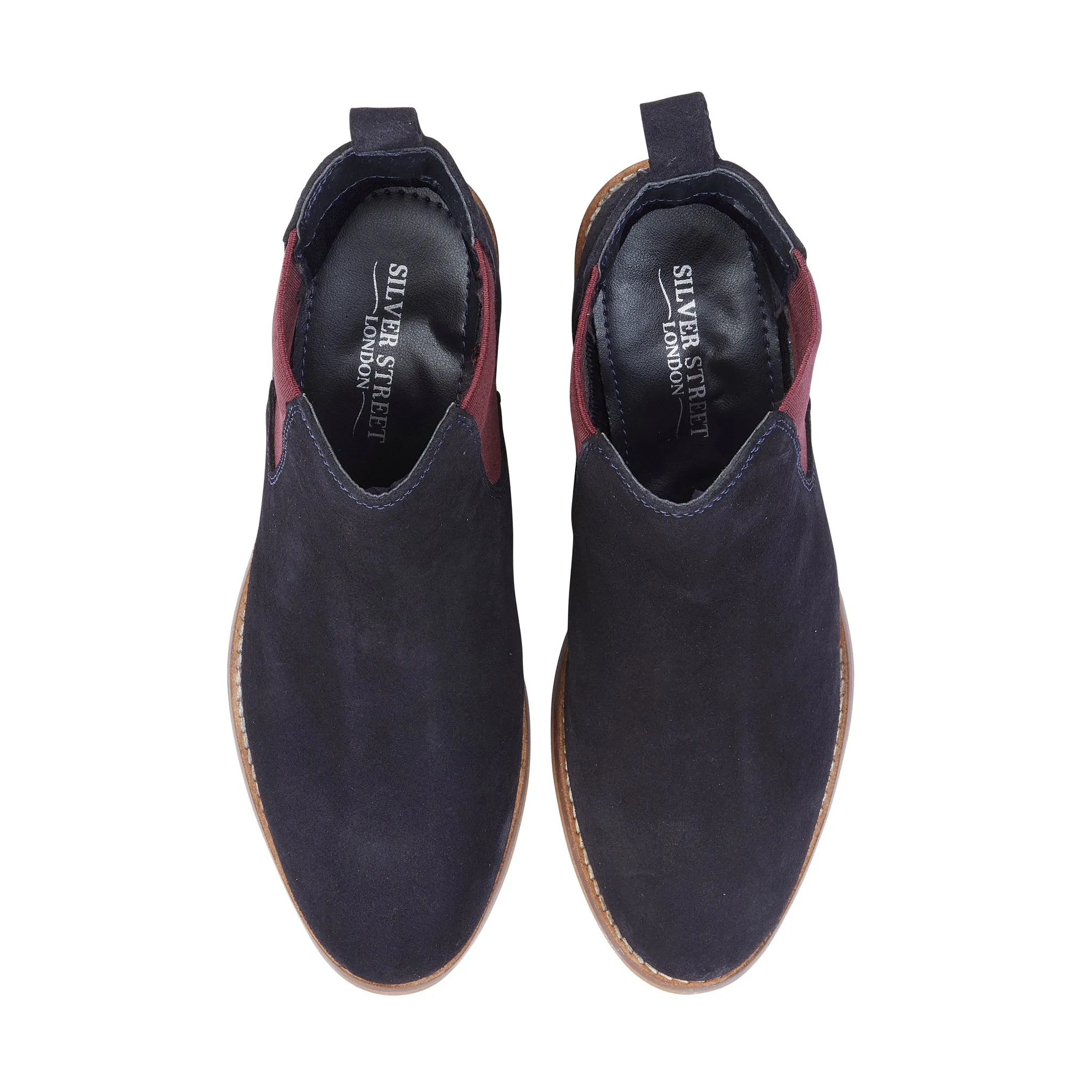 Layla Suede Leather Chelsea Boots - Purple Outlet Chelsea Boots