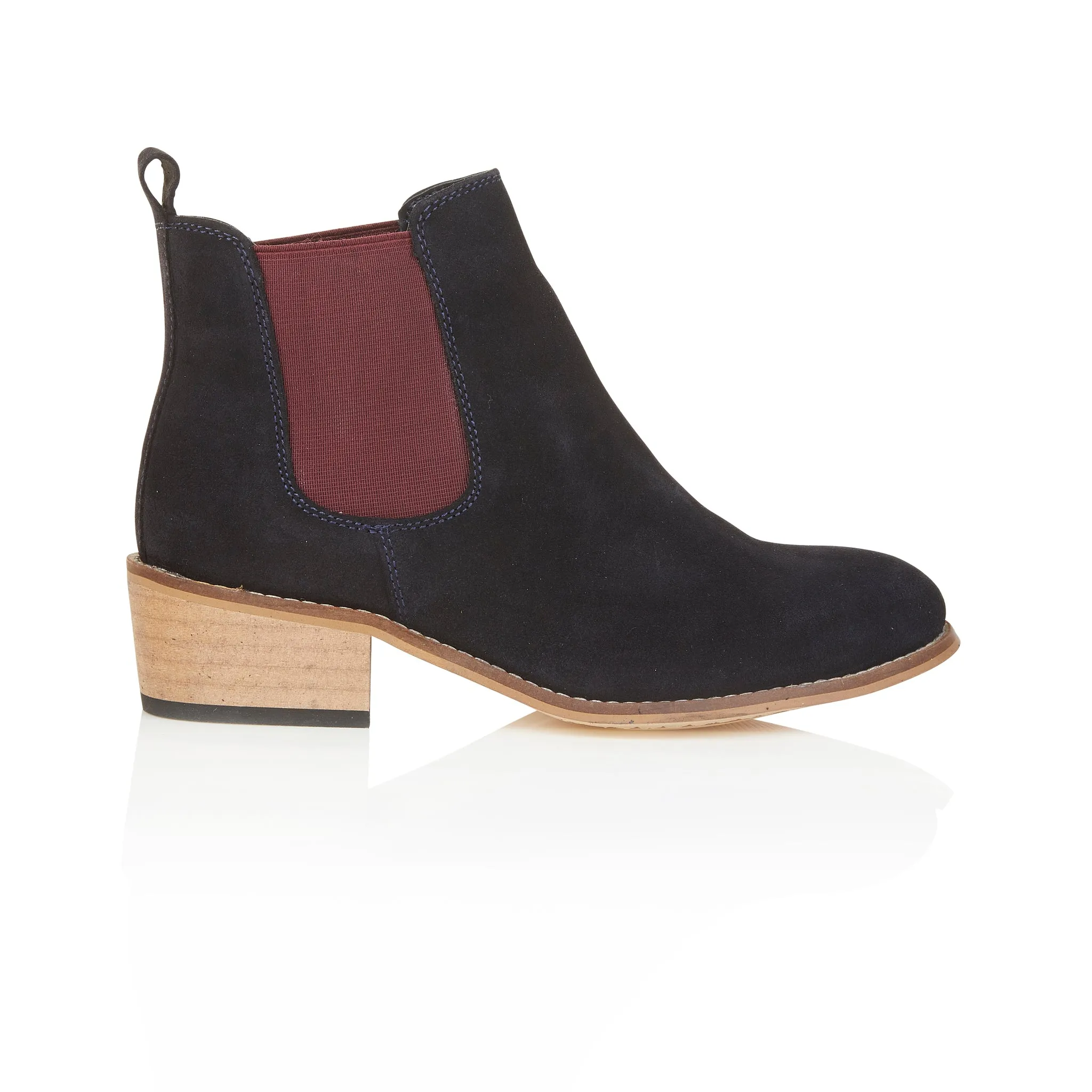 Wedding Chelsea Boots Layla Suede Leather Chelsea Boots - Purple