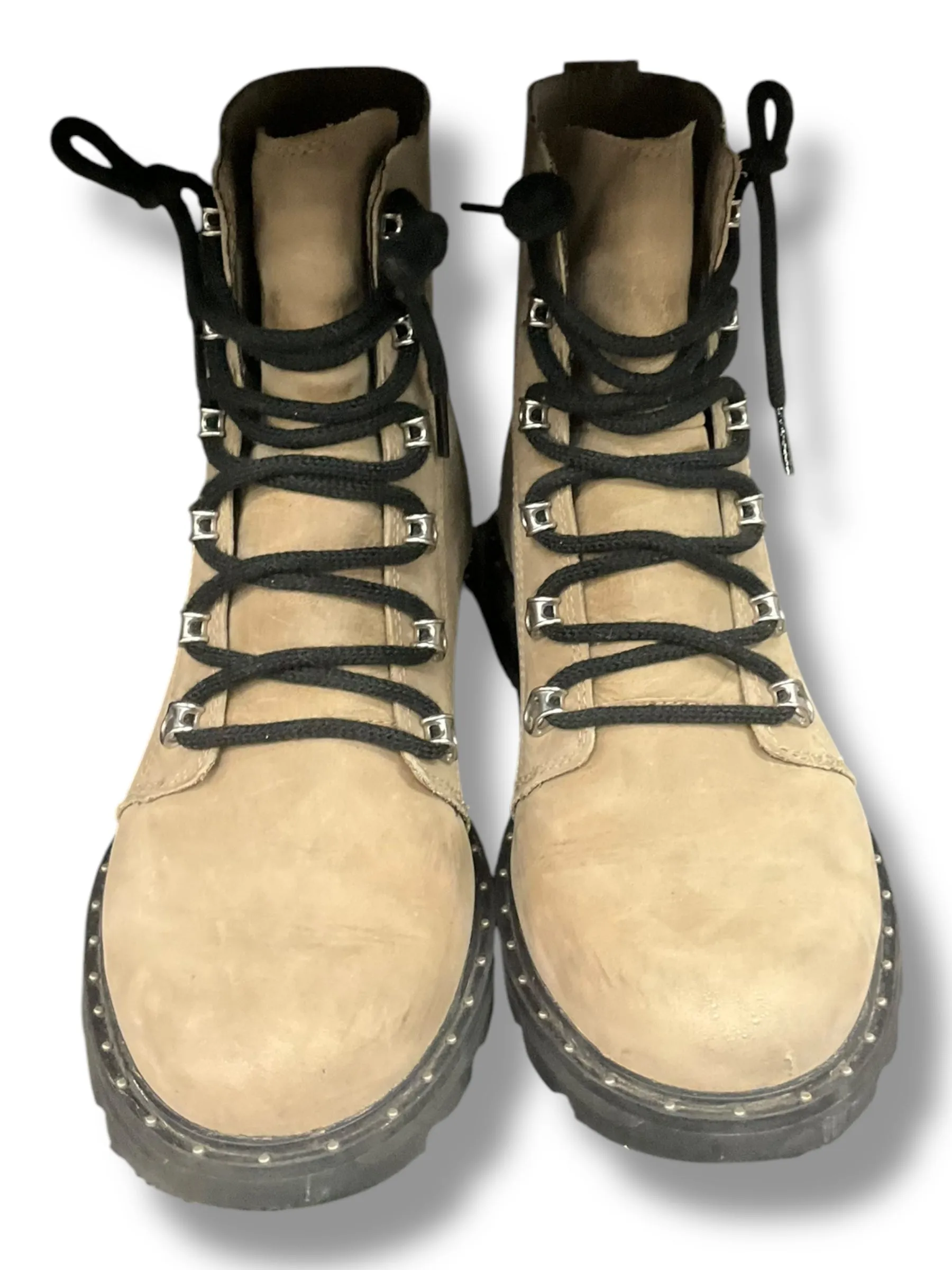 Knee High Lace Up Combat Boots Boots Combat By Sorel In Tan, Size: 9