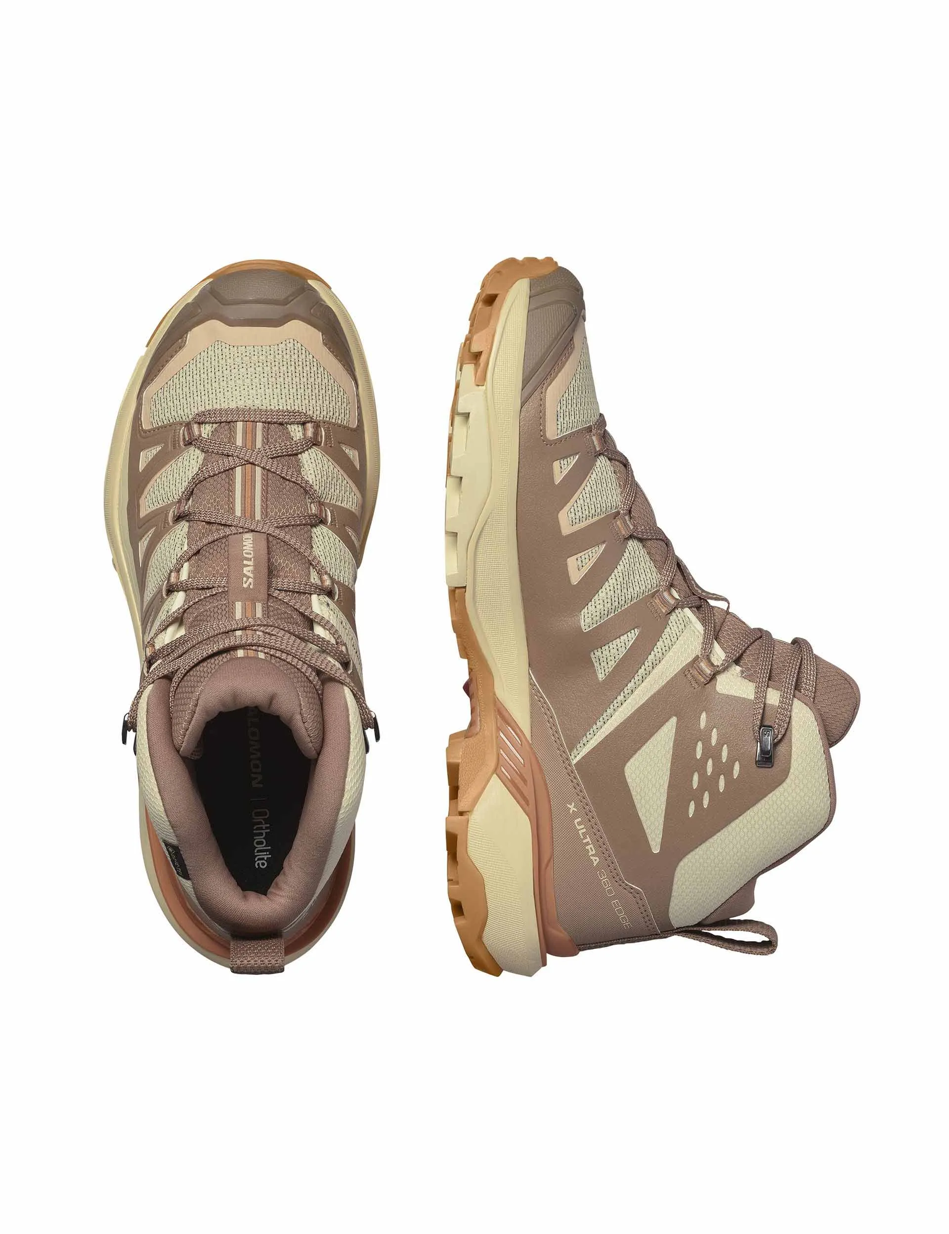 X Ultra 360 Edge Mid Gore-Tex - Shortbread/Raw Umber/Prairie Sunset Best Hiking Rain Boots