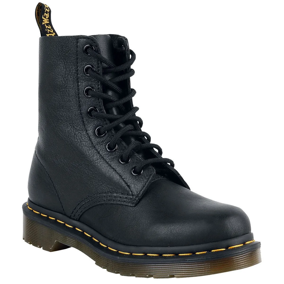 Sierra Saddle Work Boots Dr. Martens Women's 1460 8-Eye Virginia Boot - Black