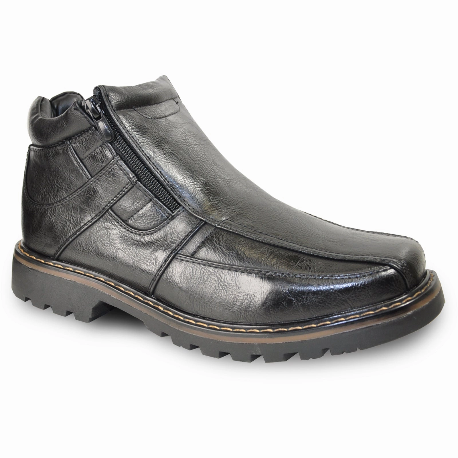 BRAVO Men Boot DEAN-4 Casual Winter Fur Boot Long Dress With Ankle Boots