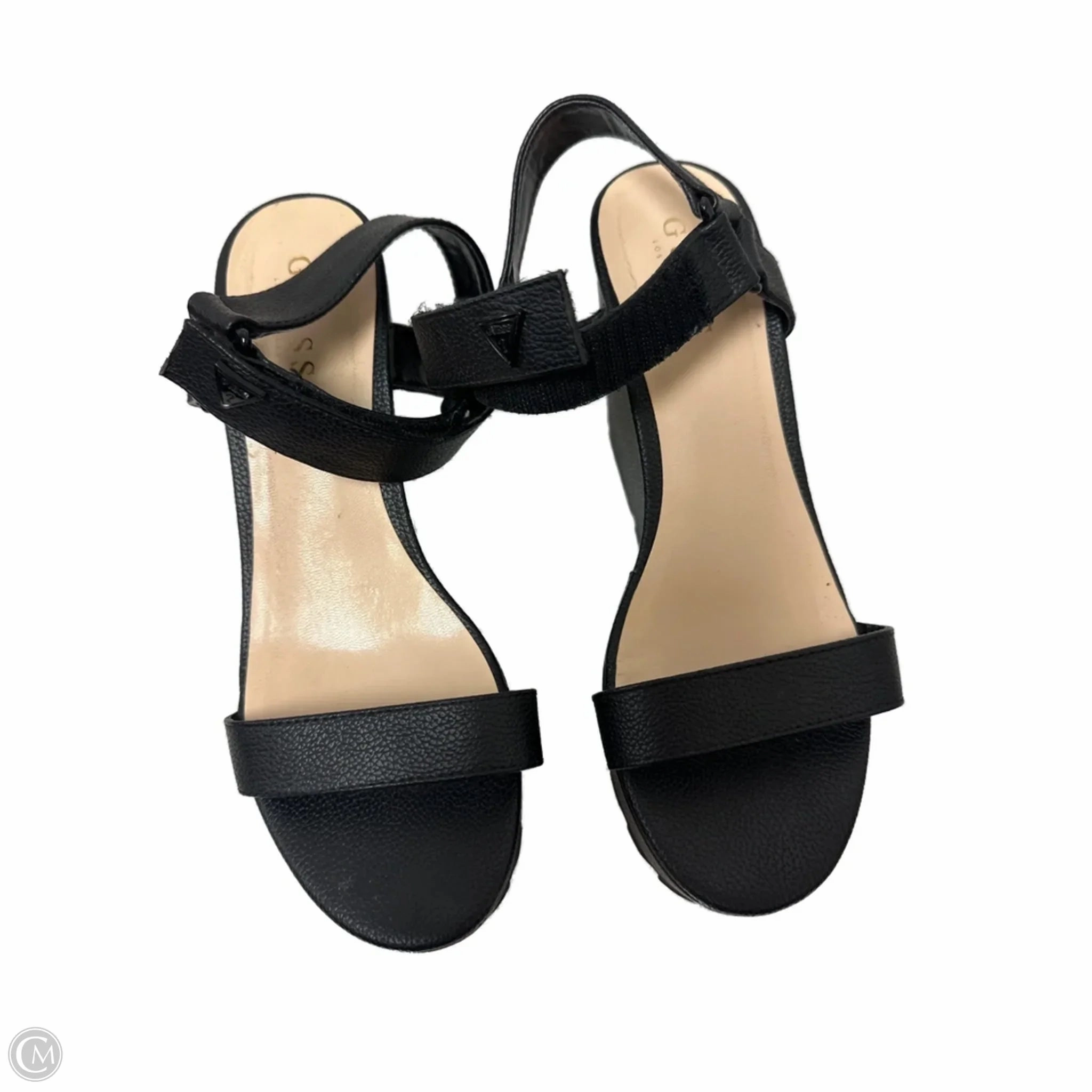 High Heel Brands Shoes Heels Platform By Guess In Black, Size: 8.5