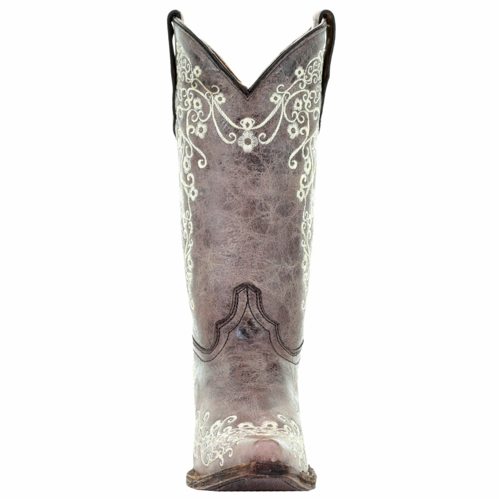 Floral Embroidered Pointed Toe Cowboy Boots (Big Kid) Boots Koolaburra
