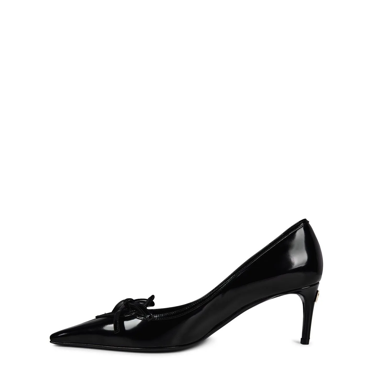 Dolce And Gabbana  Bow Kitten Heels Nero Thigh Boots Heels