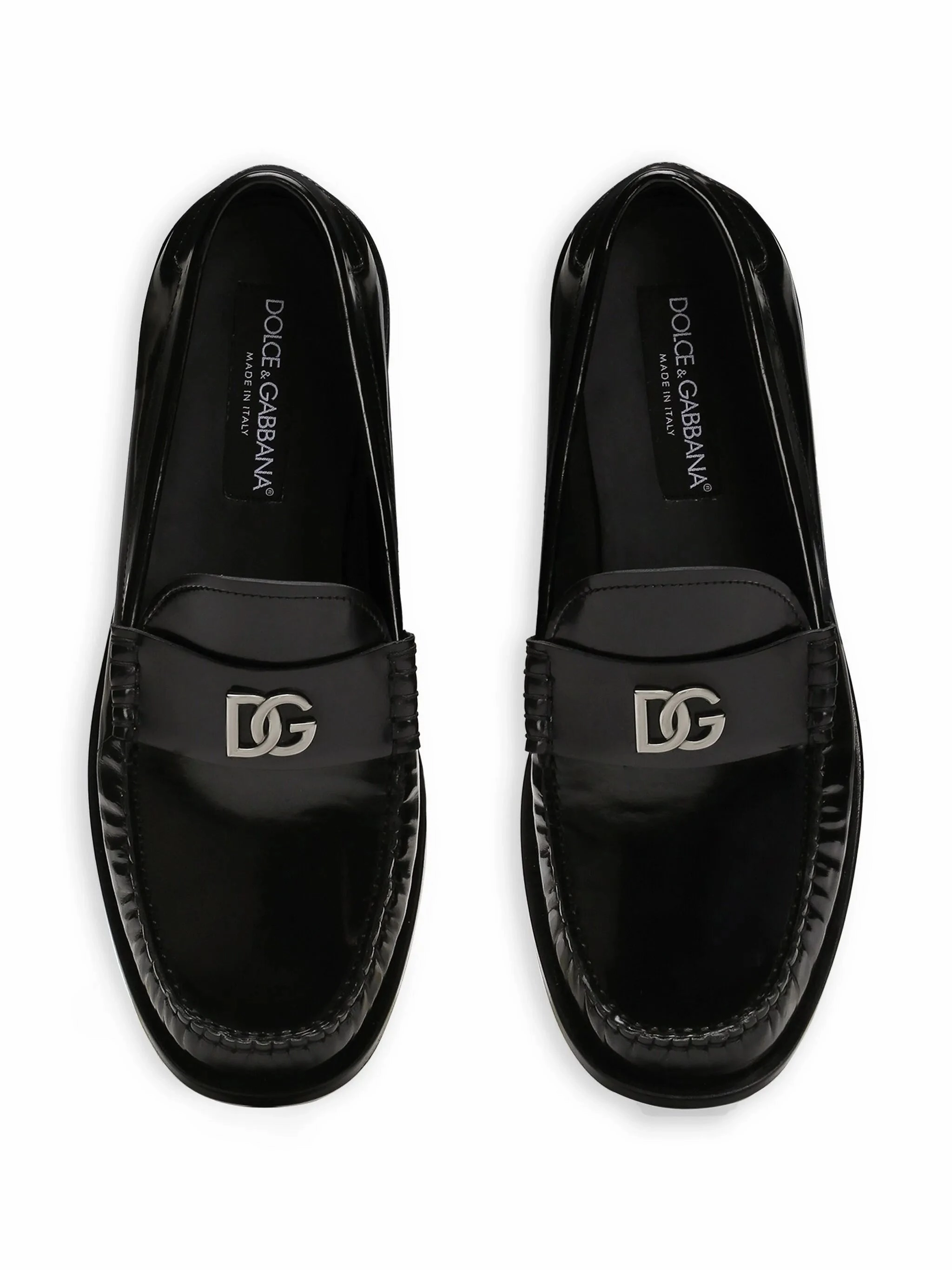 Loafers In Winter logo-plaque loafers