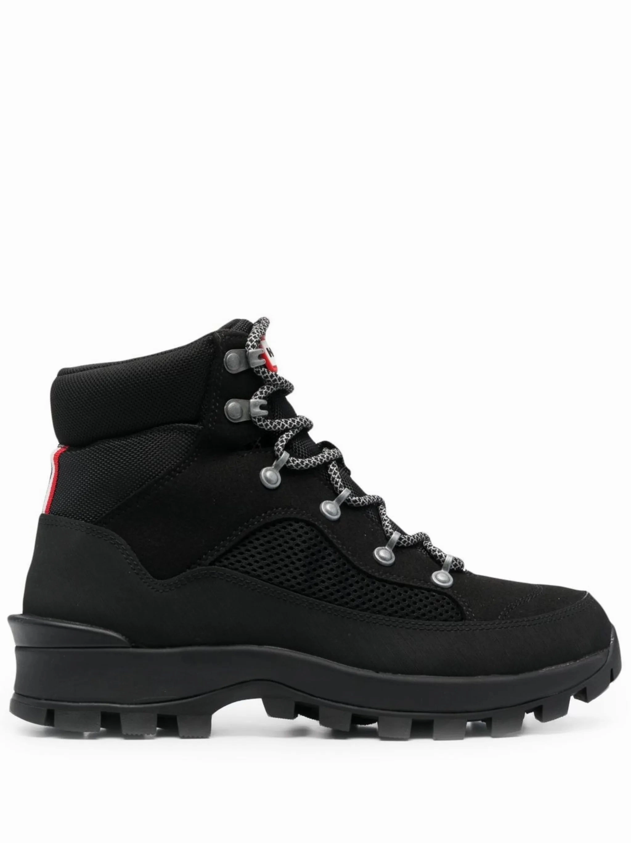 Ankle Boot Rain Boots Black Explorer Commando Lace-Front Boots