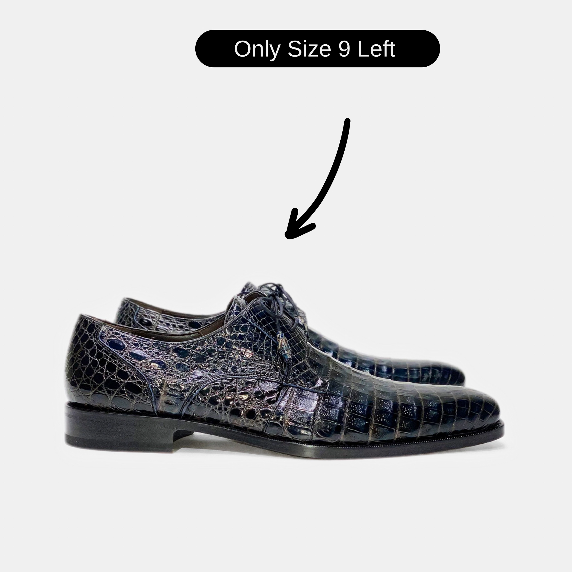 Rubber Sole Oxford Shoes Anderson Crocodile Derby