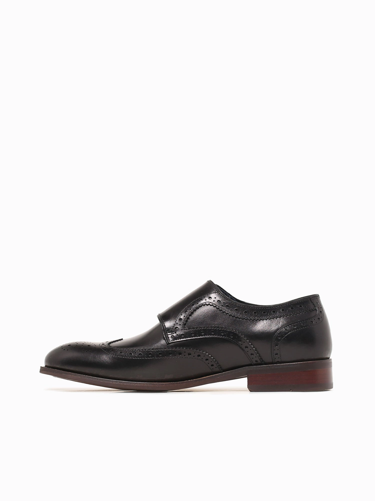 Marcus Black Brushed Calf Leather Brogue Shoes Vs Oxford