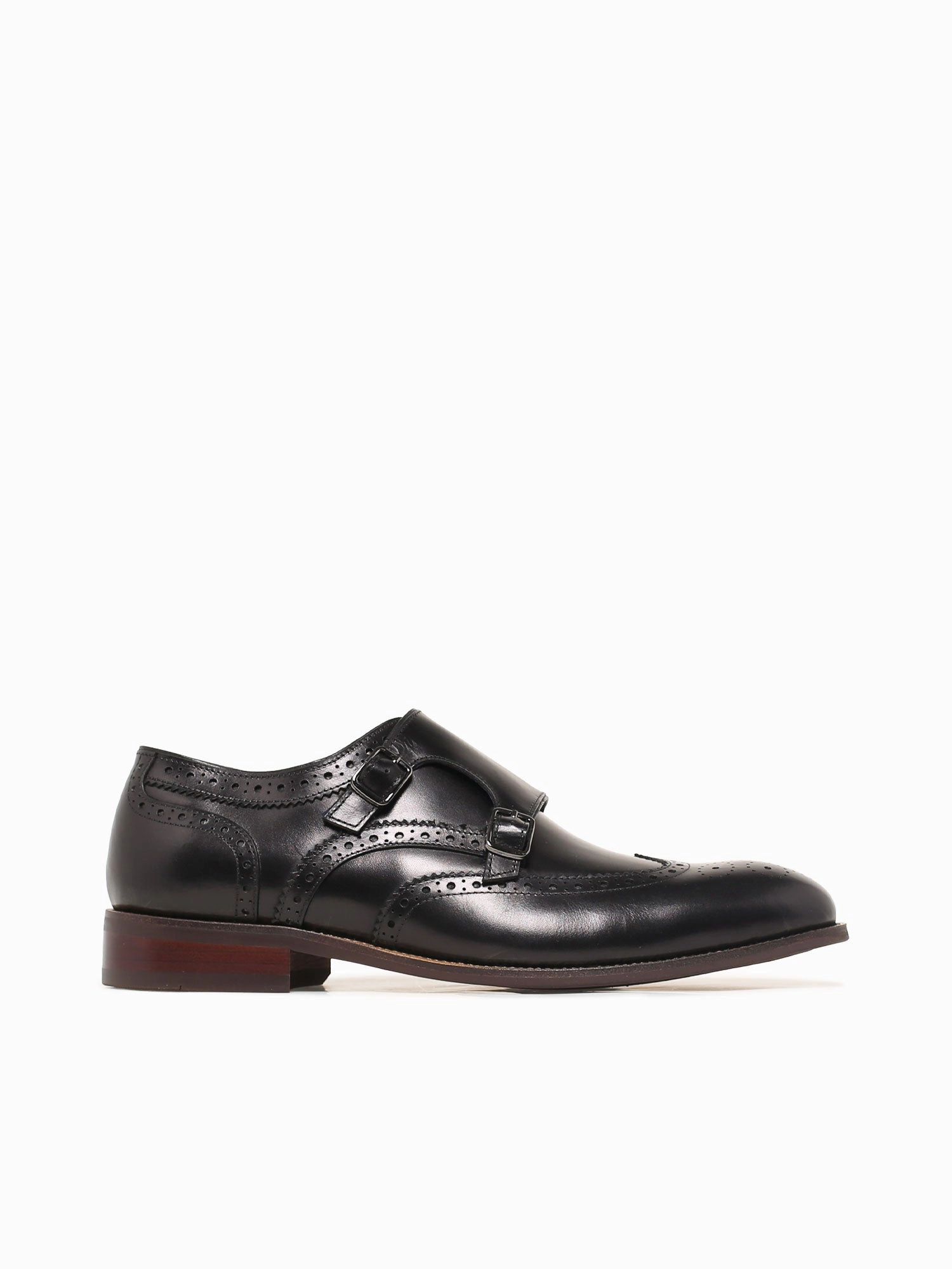 Slip On Oxford Shoes Marcus Black Brushed Calf Leather
