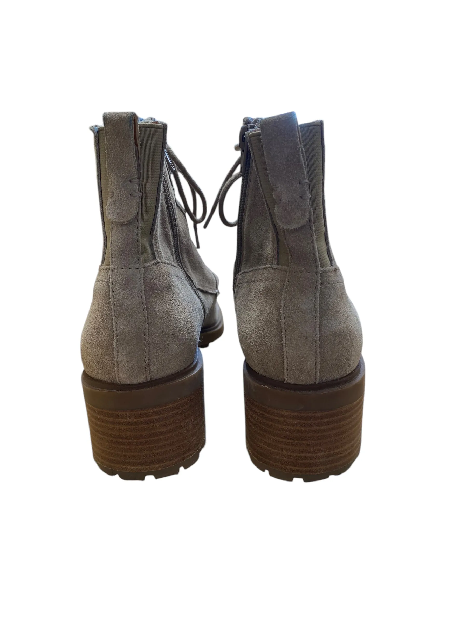 Studded Fold Over Combat Boots Boots Combat By Lucky Brand In Taupe, Size: 10