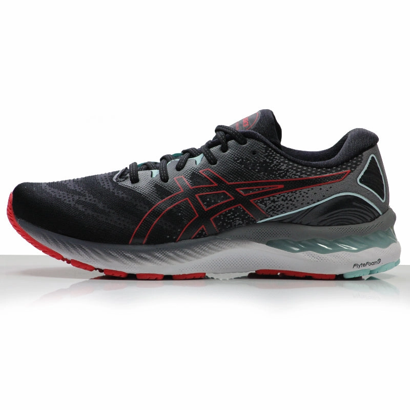 Asics Gel Nimbus 23 Men's Running Shoe - Black/Electric Red Gel Asics Running Shoes
