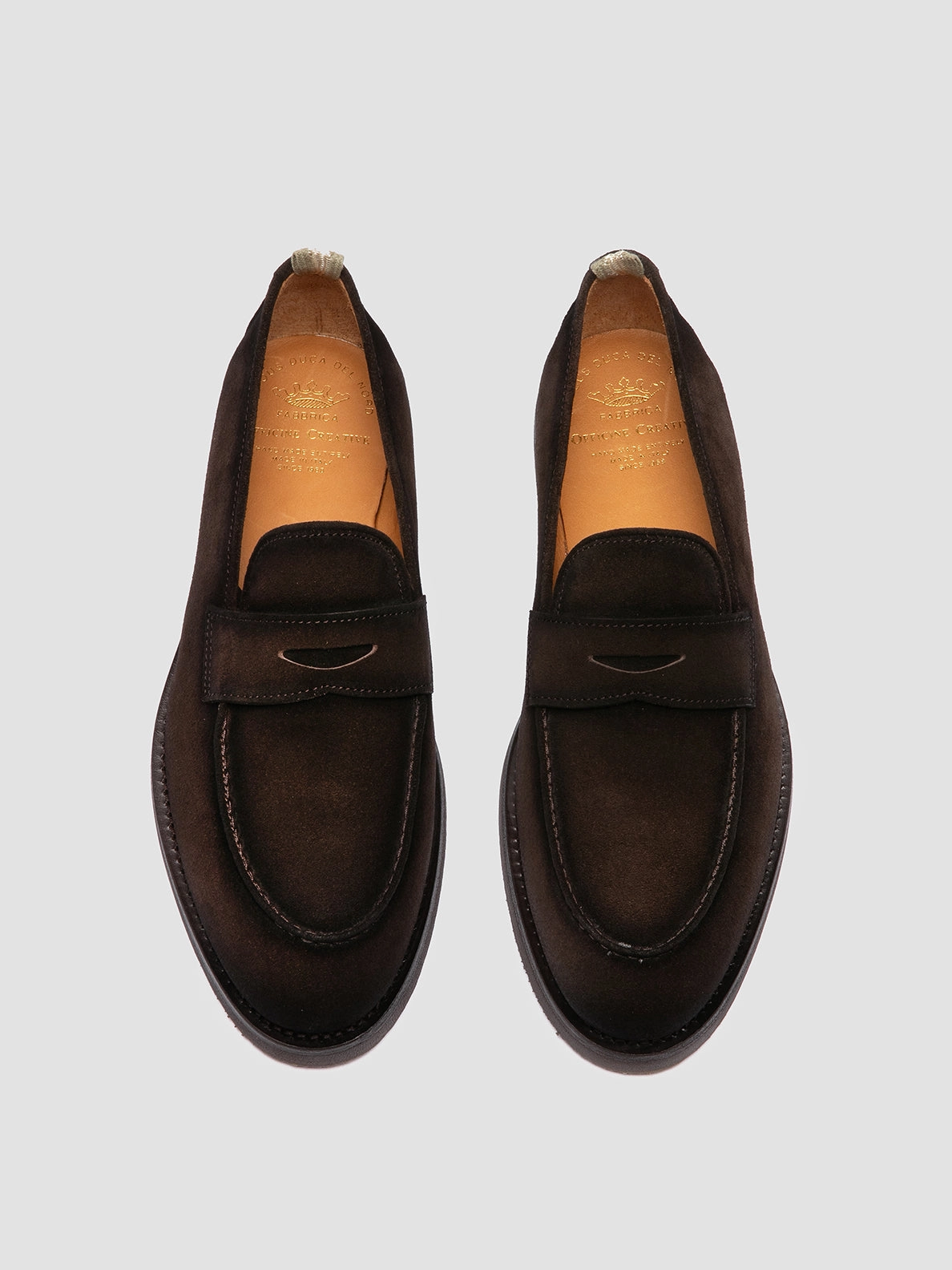 Loafers With Socks Outfit OPERA FLEXI 101 - Dark Brown Suede Penny Loafers